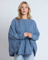 Stella + Gemma Cable Poncho