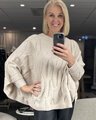 Stella + Gemma Cable Poncho