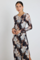 Among The Brave Gallery Mesh Maxi Dress
