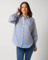 Stella + Gemma Emmery Shirt - Cobalt Stripe