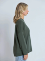 Stella + Gemma Newport Pocket Crew - Winter Moss