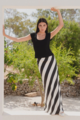 Among The Brave Fiery Satin Bias Maxi Skirt