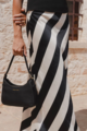 Among The Brave Fiery Satin Bias Maxi Skirt