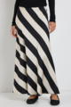 Among The Brave Fiery Satin Bias Maxi Skirt