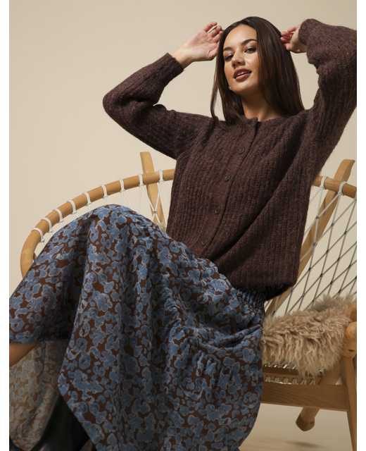 Stella & Gemma Corinne Cardigan - Chocolate