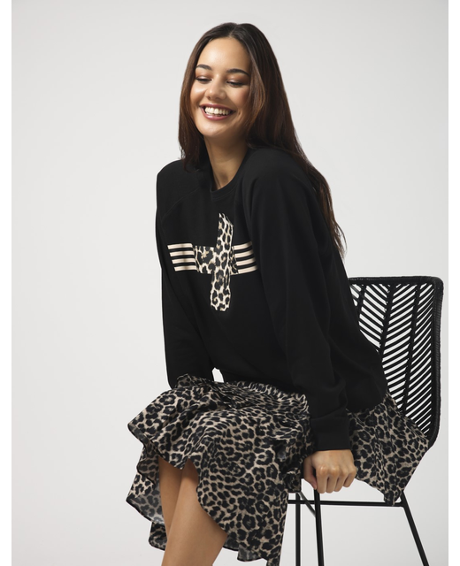 Stella + Gemma Classic Sweater - Black Star Crossed