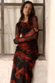 Among The Brave Location Mesh LS Midi Dress