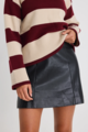 Among The Brave Synergy PU Leather Mini Skirt