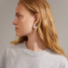 Pilgrim Autumn Chunky Retro Hoop Earrings
