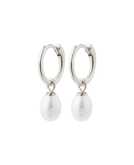 Pilgrim Berthe Pearl Hoop Earrings