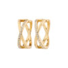 Pilgrim Kira Recycled Earrings Crystal