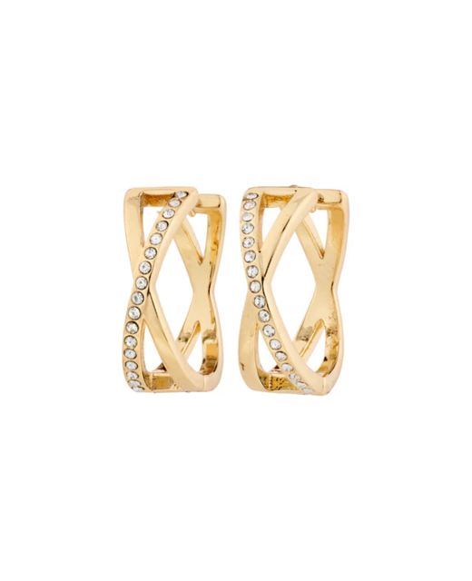 Pilgrim Kira Recycled Earrings Crystal