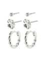 Pilgrim Emanuelle Recycled 3-in-1 Earrings Set