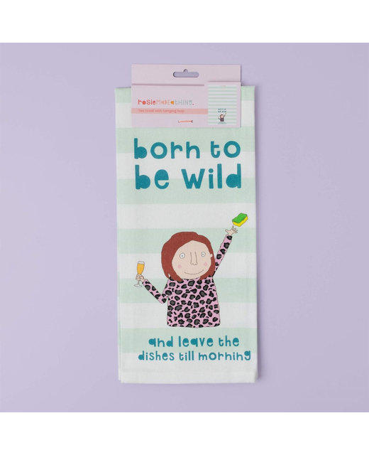 Rosie Made a Thing Born To Be Wild Tea Towel