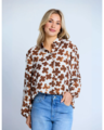Stella + Gemma Charlotte Shirt - Cocoa Bloom