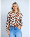 Stella + Gemma Charlotte Shirt - Cocoa Bloom