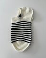 Stella + Gemma Black Stripes with Heart Logo Socks