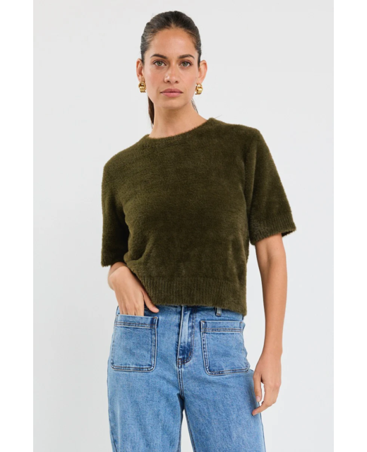 Ivy + Jack Issue Fluffy Knit Tee