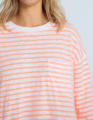 Stella + Gemma Drop Shoulder Tee - Glow Track