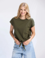 Stella + Gemma Top Knot Top - Army