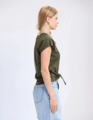 Stella + Gemma Top Knot Top - Army