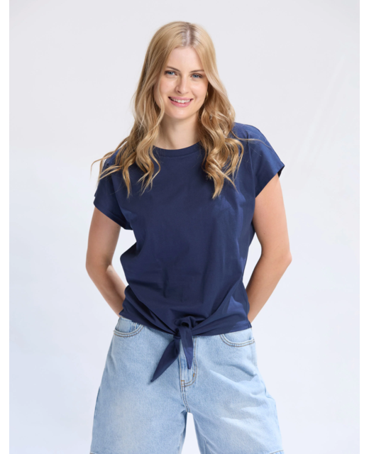 Stella + Gemma Top Knot Top - Navy