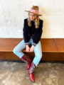 Dark Hampton x Kaylee Bell Cowboy Up Petite Silk Scarf