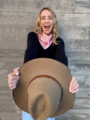 Dark Hampton x Kaylee Bell Cowboy Up Petite Silk Scarf