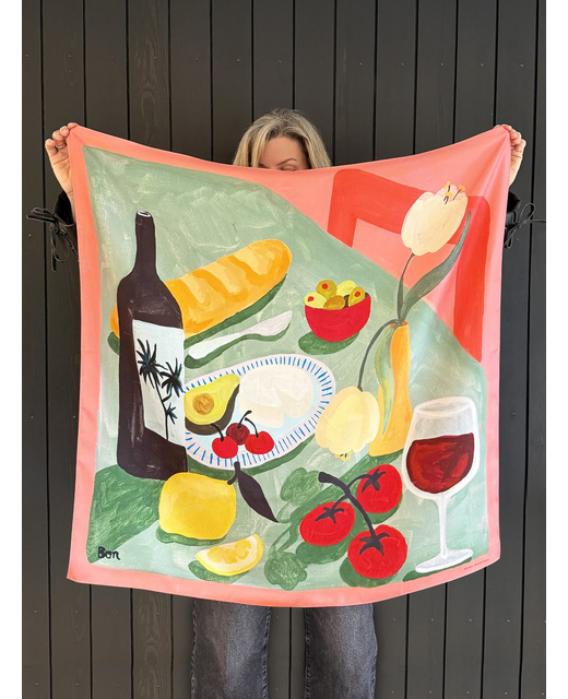 Dark Hampton x Studio Bon Bonnie Large Silk Scarf
