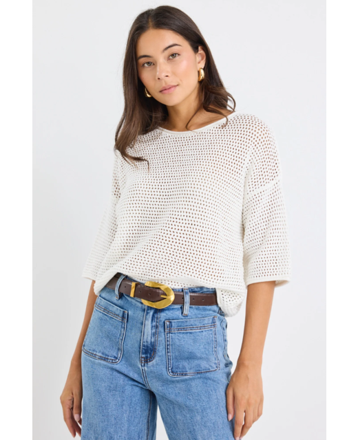 Re:Union Sunrise Crochet Knit Top