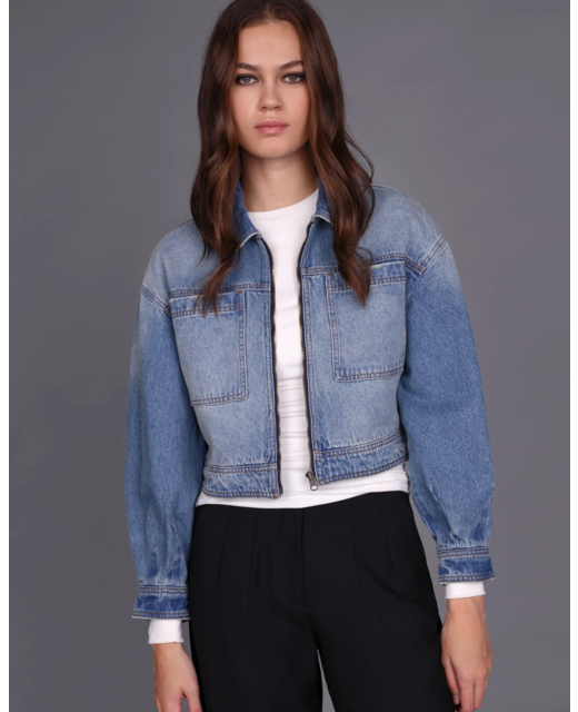 Storm Crop Denim Jacket