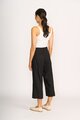 Oh3 Wide Leg Mid Length Trousers