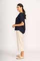 Oh3 Wide Leg Mid Length Trousers