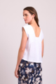 Foil Sleeveless Pleat Back Top