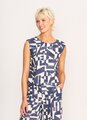 Foil Sleeveless Pleat Back Top