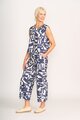 Foil Sleeveless Pleat Back Top