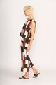 Foil Sleeveless Pleat Back Top
