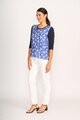Memo Relaxed Fit Contrast Front Top