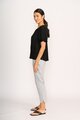 Oh3 Volume Sleeve Scoop Hem Top