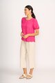Oh3 Volume Sleeve Scoop Hem Top