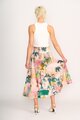 Foil A Line Shirred Waist Skirt