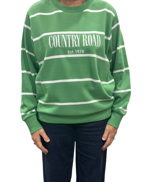 Country Road Stripe Heritage Sweat