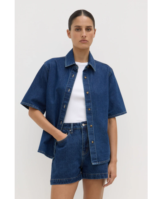 Assembly Label Boxy Denim SS Shirt