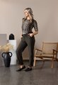 Vassalli Slim Leg Ankle Grazer Elastic Waist Linen Pant