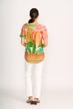 Foil Pleat Back & Contrast Top
