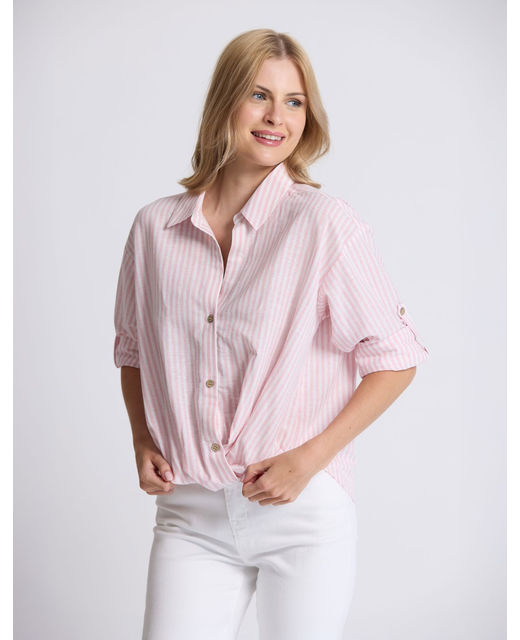 Stella + Gemma On Repeat Blouse - Rose Stripe