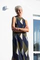 Foil Side Split Dress