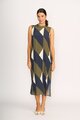 Foil Side Split Dress