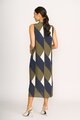 Foil Side Split Dress