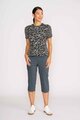 Memo Contrast Rib T-Shirt